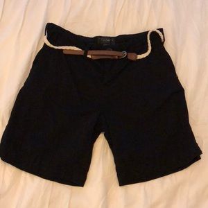 Sanctuary black shorts with rope belt